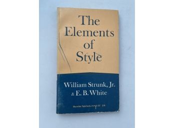 The Elements Of Style By William Strunk Jr.