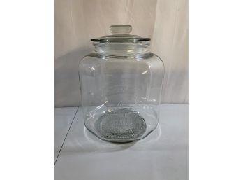 Vintage Salted Peanuts Glass Canister