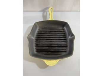 Vibrant Yellow Le Creuset Grill Pan