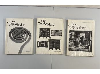 Three Vintage Fine Woodworking Magazines From 1980