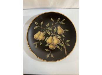 Beautiful Large Decorative Plate With Pears
