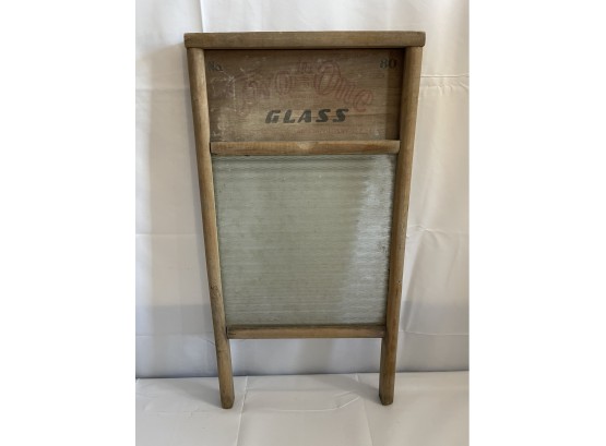 Vintage Washboard - Two In One Glass