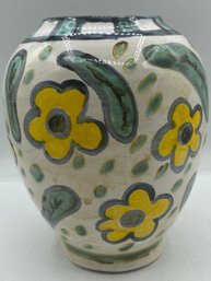 Maurice De Vlaminck Art Attributed Glazed Painted Ceramic Vase Signed