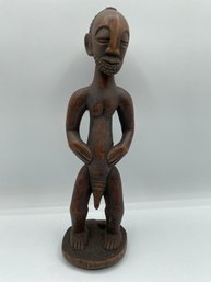 Old  African Tabwa Tribe Tribal Art Wood Carving Statue Man Male Africa