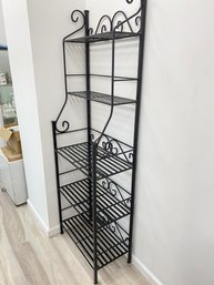 Multi Purpose Iron Shelve, Best For Books, Kitchen, Outdoor Or Gardens In Black
