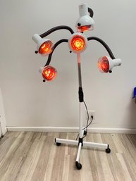 R2 5 Head Infrared Heat Lamp Red Light Hair Dryer Color Processor Hair Styling Flexible Arms With Wheels Lamps