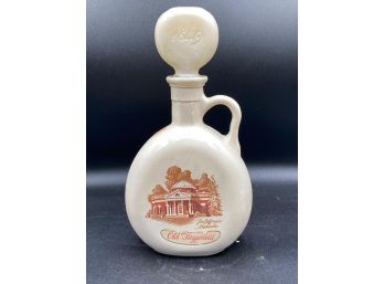 Old Fitzgerald Flagship Sour Mash Cream Glass Bourbon Decanter