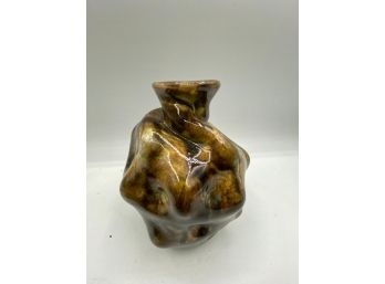 Unusual & Stunning Studio Pottery Vase Signed