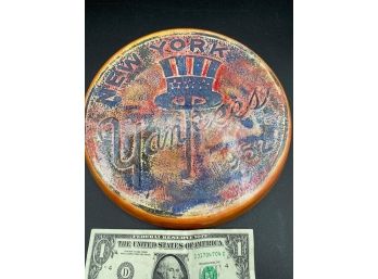 Vintage New York Yankees 1952 Ceramic Wall Plate