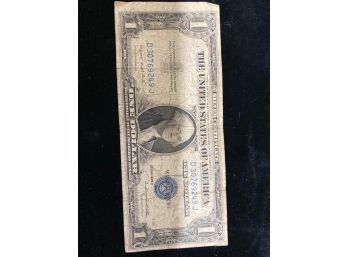 1935 G  One Dollar Note $1 Silver Certificate Bill Blue Seal US Currency