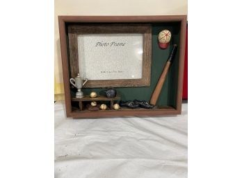 3 D Picture Frame, Real Glass And Composite Mat Wood