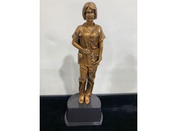 Nurse Gallery Sculpture Trophy  Nursing American Hero Award - 10 1/2 Inch Tall