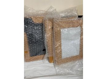 Picture Frame, Real Glass And Composite Mat Wood For Wall Or Tabletop Display,