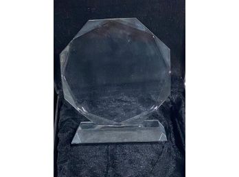 Large Crystal Octagon On Clear Base