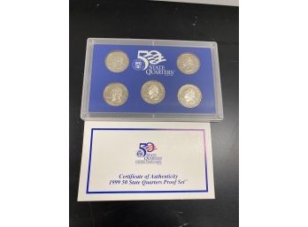 1999 S US Mint Proof Set Coins Washington 25c