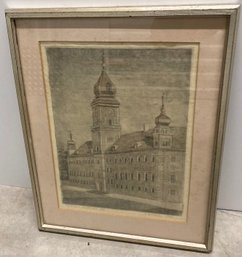 Framed Print Town Hall Ghent