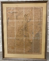 New Hampshire Map 1890. 22 X 16