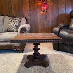 Wood Veneer Side Table