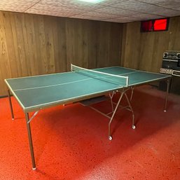 Vintage Ping Pong Table And Accessories