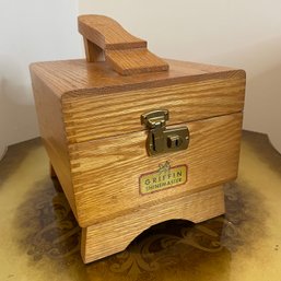 Vintage Shoe Shine Box And Accessories