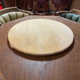 Large Round Wood Cutting Or Cheese Board