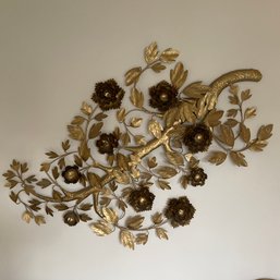 Vintage Gold Floral Wall Hanging (2 Of 2)