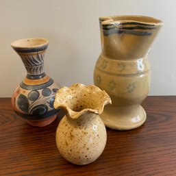 Lot Of Pottery Vases