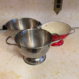 Lot Of 3 Strainers