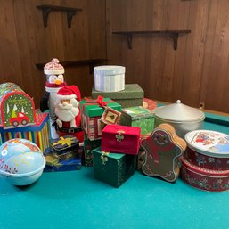 Lot Of Gift Boxes And Tins