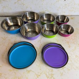 Colorful Nesting Bowls With Lids