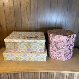 Lot Of Vintage Floral Boxes