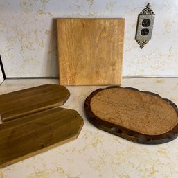 Lot Of Vintage Wood Cutting Boards