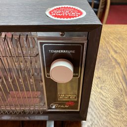 Vintage Oscillating Table Fan And Space Heater