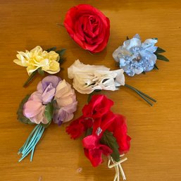 Lot Of Artificial Flower Boutonnieres