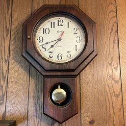 Vintage Battery Powered Wall Clock By Linden