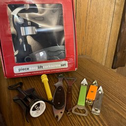 Lot Of Wine And Beer Bottle Openers