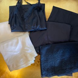 Lot Of Vintage Satin Camisoles And Skirt Slips