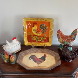 Lot Of Rooster Home Decor