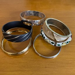 Lot Of Costume Jewelry - Metal Bangle Bracelets