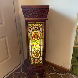 Stained Glass Light-up Pedestal