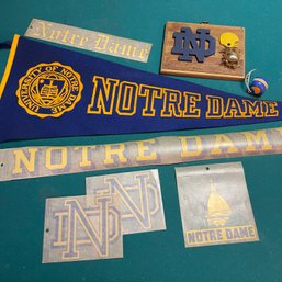 Lot Of Vintage Notre Dame Memorabilia