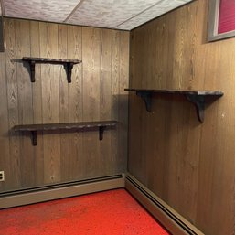 Set Of 3 Vintage Wood Shelves