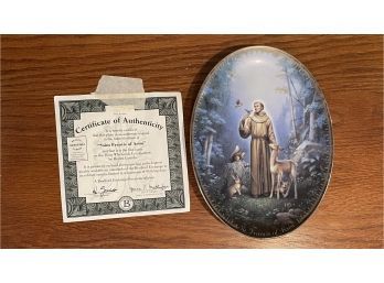 Saint Francis Of Assisi Collectable Plate