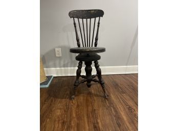 Antique Ball And Claw Piano Chair