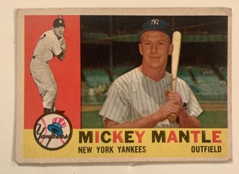 1960 Topps Mickey Mantle #350.