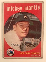 1959 Topps Mickey Mantle #10.
