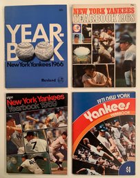 4 N.Y. Yankee Yearbooks, 1966, 68, 69, 71.