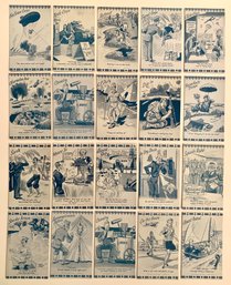 Lot Of 20 Vtg. Mutoscope Military Comedic Cards.