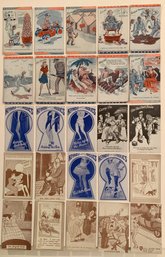 Lot Of 25 Assorted Vtg. Mutoscope Cards.