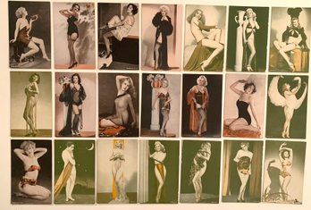 Lot Of 21 Vtg. Mutoscope Pin-up Cards.